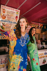 Hemline by Mushq La Dolce Unstitched Lawn 3Pc Suit D-10A Flower of Life