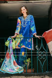 Hemline by Mushq La Dolce Unstitched Lawn 3Pc Suit D-10A Flower of Life