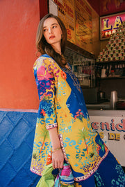 Hemline by Mushq La Dolce Unstitched Lawn 3Pc Suit D-10A Flower of Life