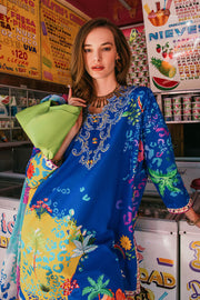 Hemline by Mushq La Dolce Unstitched Lawn 3Pc Suit D-10A Flower of Life