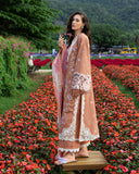 Mushq Hemline The Secerat Garden Unstitched Lawn 3Pc Suit - Rosette Reverie