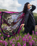 Mushq Hemline The Secerat Garden Unstitched Lawn 3Pc Suit - Garden Lullaby