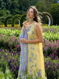 Mushq Hemline The Secerat Garden Unstitched Lawn 3Pc Suit - Sunlit Meadow