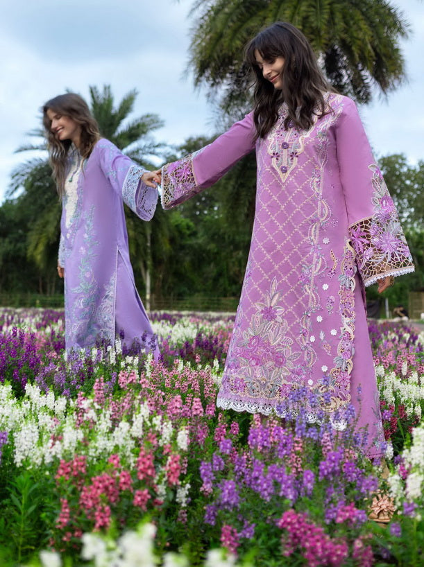 Mushq Hemline The Secerat Garden Unstitched Lawn 3Pc Suit - Secret Thicket