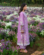 Mushq Hemline The Secerat Garden Unstitched Lawn 3Pc Suit - Secret Thicket