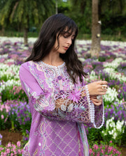 Mushq Hemline The Secerat Garden Unstitched Lawn 3Pc Suit - Secret Thicket
