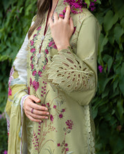Mushq Hemline The Secerat Garden Unstitched Lawn 3Pc Suit - Wildflower Waltz