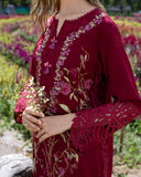 Mushq Hemline The Secerat Garden Unstitched Lawn 3Pc Suit - Aurora Petals