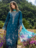 Mushq Hemline The Secerat Garden Unstitched Lawn 3Pc Suit - Emerald Fern