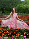 Mushq Hemline The Secerat Garden Unstitched Lawn 3Pc Suit - Whimsical Scent