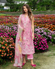Mushq Hemline The Secerat Garden Unstitched Lawn 3Pc Suit - Whimsical Scent