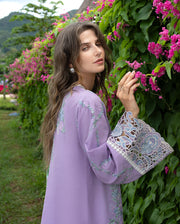 Mushq Hemline The Secerat Garden Unstitched Lawn 3Pc Suit - Dewdrop Dance