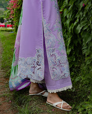 Mushq Hemline The Secerat Garden Unstitched Lawn 3Pc Suit - Dewdrop Dance