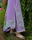 Mushq Hemline The Secerat Garden Unstitched Lawn 3Pc Suit - Dewdrop Dance