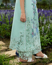 Mushq Hemline The Secerat Garden Unstitched Lawn 3Pc Suit - Hummingbird Haven