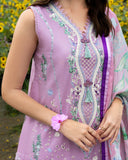 Mushq Hemline The Secerat Garden Unstitched Lawn 3Pc Suit - Peony Glow