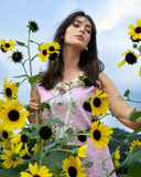 Mushq Hemline The Secerat Garden Unstitched Lawn 3Pc Suit - Peony Glow