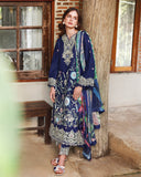 Mushq Hemline The Secerat Garden Unstitched Lawn 3Pc Suit - Sylphae