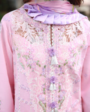 Mushq Hemline The Secerat Garden Unstitched Lawn 3Pc Suit - Moonpetal
