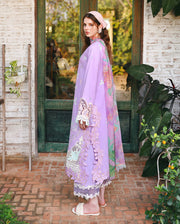 Mushq Hemline The Secerat Garden Unstitched Lawn 3Pc Suit - Dewspell