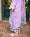 Mushq Hemline The Secerat Garden Unstitched Lawn 3Pc Suit - Dewspell