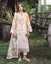Mushq Hemline The Secerat Garden Unstitched Lawn 3Pc Suit - Wisteria Veil