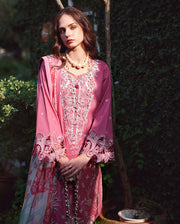 Mushq Hemline The Secerat Garden Unstitched Lawn 3Pc Suit - Mystic Camellia