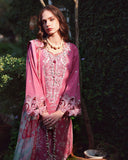 Mushq Hemline The Secerat Garden Unstitched Lawn 3Pc Suit - Mystic Camellia