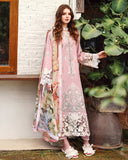 Mushq Hemline The Secerat Garden Unstitched Lawn 3Pc Suit - Secret Petals