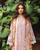 Mushq Hemline The Secerat Garden Unstitched Lawn 3Pc Suit - Secret Petals