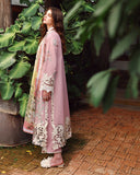 Mushq Hemline The Secerat Garden Unstitched Lawn 3Pc Suit - Secret Petals