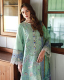 Mushq Hemline The Secerat Garden Unstitched Lawn 3Pc Suit - Fernlore
