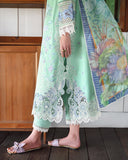 Mushq Hemline The Secerat Garden Unstitched Lawn 3Pc Suit - Fernlore