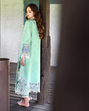 Mushq Hemline The Secerat Garden Unstitched Lawn 3Pc Suit - Fernlore
