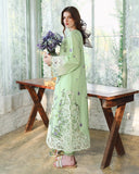 Mushq Hemline The Secerat Garden Unstitched Lawn 3Pc Suit - Verdant Bloom