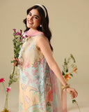 Mushq Hemline Soleil Prints Unstitched 3Pc Suit HLM26-01 Bellarosa