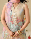 Mushq Hemline Soleil Prints Unstitched 3Pc Suit HLM26-01 Bellarosa