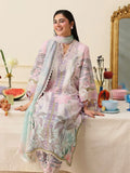 Mushq Hemline Soleil Prints Unstitched 3Pc Suit HLM26-02 Serena Bloom