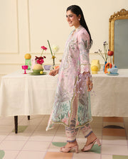 Mushq Hemline Soleil Prints Unstitched 3Pc Suit HLM26-02 Serena Bloom
