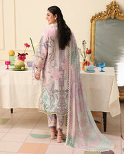 Mushq Hemline Soleil Prints Unstitched 3Pc Suit HLM26-02 Serena Bloom