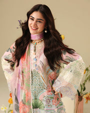 Mushq Hemline Soleil Prints Unstitched 3Pc Suit HLM26-03 Moonlit Dolce