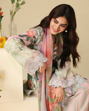 Mushq Hemline Soleil Prints Unstitched 3Pc Suit HLM26-03 Moonlit Dolce