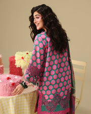 Mushq Hemline Soleil Prints Unstitched 3Pc Suit HLM26-04 Petal Sonata