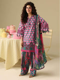 Mushq Hemline Soleil Prints Unstitched 3Pc Suit HLM26-04 Petal Sonata