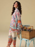 Mushq Hemline Soleil Prints Unstitched 3Pc Suit HLM26-05 Eden Whisper