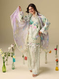 Mushq Hemline Soleil Prints Unstitched 3Pc Suit HLM26-06 Vanilla Lush