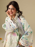 Mushq Hemline Soleil Prints Unstitched 3Pc Suit HLM26-06 Vanilla Lush