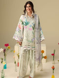 Mushq Hemline Soleil Prints Unstitched 3Pc Suit HLM26-06 Vanilla Lush