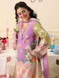Mushq Hemline Soleil Prints Unstitched 3Pc Suit HLM26-08 Lilac Whim