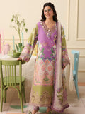 Mushq Hemline Soleil Prints Unstitched 3Pc Suit HLM26-08 Lilac Whim